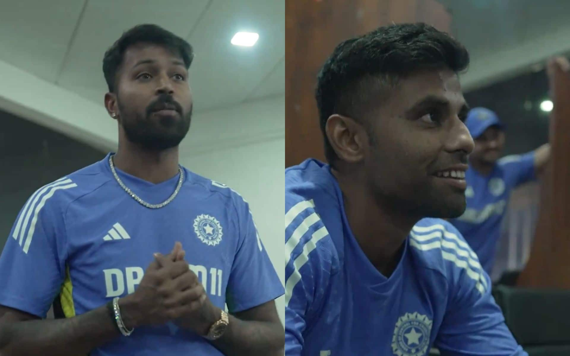 Hardik Pandya gives a congratulatory dressing room speech [X.com]